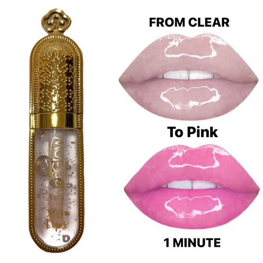 Color Changing XO Lipgloss - Clear to Pink