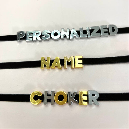 Custom Name Choker Necklace