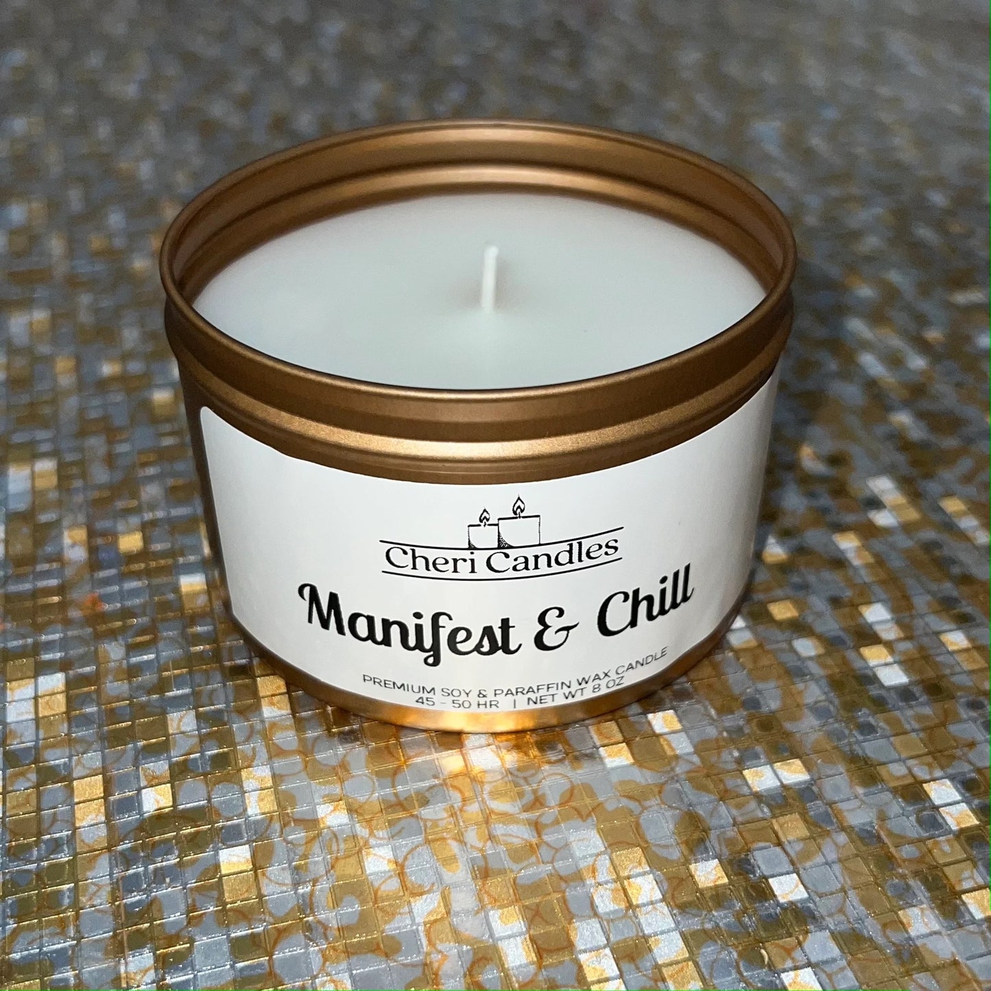 Manifest & Chill - 8 oz Cheri Candle - Choose Your Scent