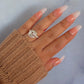 Dainty Wire Wrapped Flower Ring (Silver & Gold)