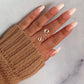 Double Wrapped Swirl Wire Ring (Silver & Gold)