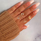 Double Wrapped Swirl Wire Ring (Silver & Gold)