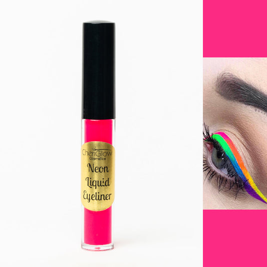 Neon Pink Liquid Eyeliner - Water-proof, Smudge-proof, Long-lasting