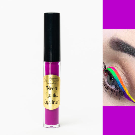 Neon Purple Liquid Eyeliner - Water-proof, Smudge-proof, Long-lasting